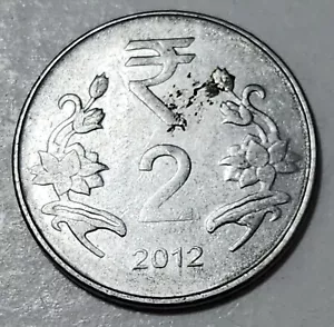 INDIA ๐ฎ๐ณ TWO (2) RUPEES COIN 2012 (MINTED IN CALCUTTA) - Picture 1 of 2