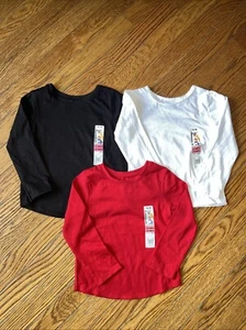 Garanimals Toddler Girls 3 Piece Long Sleeve T-Shirts Size 2T LOT NWT Blanks - Picture 1 of 1