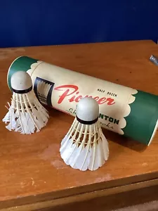 Vintage Pioneer Handmade Badminton Shuttlecocks with Natural Feathers - 3 Pieces - Picture 1 of 12
