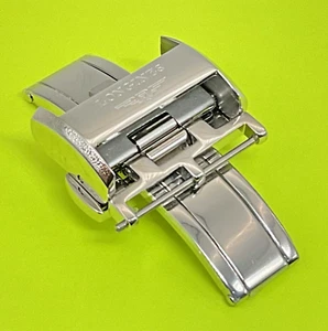 NUEVO GENUINO LONGINES 18MM DESPLIEGUE BROCHE HEBILLA ACERO INOXIDABLE L639119706 - Imagen 1 de 9