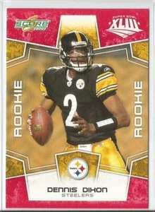 Score Super Bowl 2008 rojo Pittsburgh Steelers Dennis Dixon radiocontrol #109 - Imagen 1 de 1