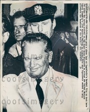 1960 Policeman Watches Marshal Josip Tito of Yugoslavia Arrives NYC Press Photo