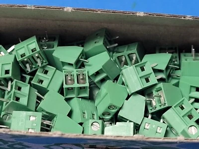 (5 PCS) 1727010 PHOENIX CONTACT Fixed Terminal Blocks 2P 3.81mm 90DEG - Image 1 of 3