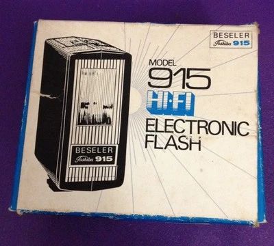 Flash Electrónico Hi Fi Modelo 915 BESELER Cámara Toshiba De Colección Zapato Caliente Antiguo Foto 1 de 4
