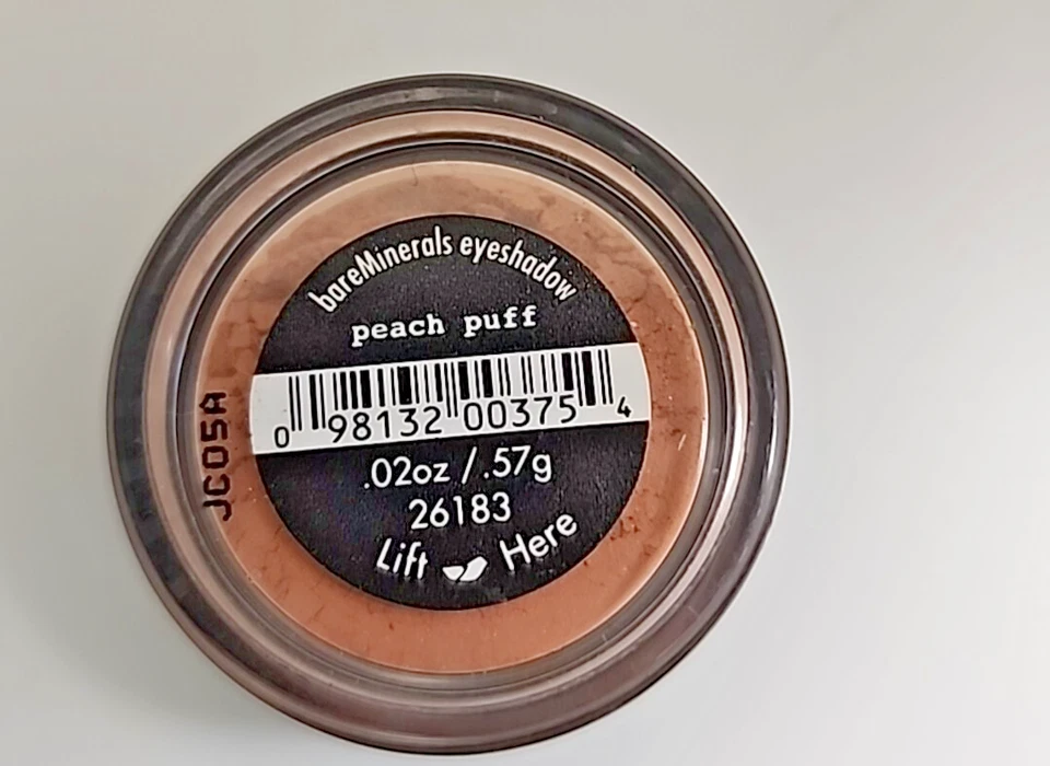 BAREMINERALS Eyecolor eye shadow PEACH PUFF 26183 loose powder .02 oz .57 g NEW - Image 1 of 1