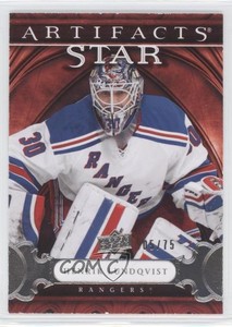 2009-10 Upper Deck Artifacts Star Silver /75 Henrik Lundqvist #141 HOF