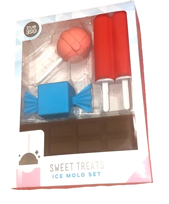 Ice Mold Set Sweet Treats True Zoo Popsicle Lollipop Chocolate Bar Ice Tray - Image 1 of 2