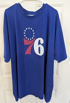 NBA Philadelphia 76ers 25 Ben Simmons Mens 4XL 4TG 4EG 4XLB Double Sided T Shirt - Image 1 of 4