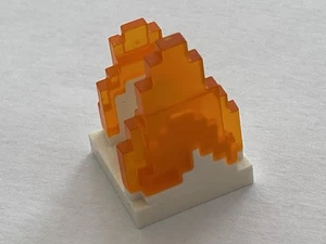 LEGO Wave Pixelated Flame Minecraft Plate 2x2 2 Studs 41685pb01 Set 21190 21165 - Picture 1 of 1
