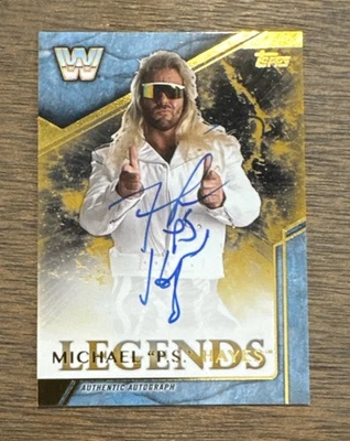 2017 Topps WWE Legends MICHAEL P.S. HAYES AUTO /10 Ssp Fabulous Freebirds NWA - Image 1 of 3
