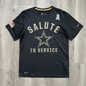 Camiseta Nike Dri-Fit EE. UU. Saludo a los Veteranos Para Hombres M Negra Dallas Cowboys - Imagen 1 de 10