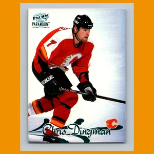 Chris Dingman Rookie #27 1997-98 Pacific Paramount Emerald Calgary Flames Hockey - Picture 1 of 3