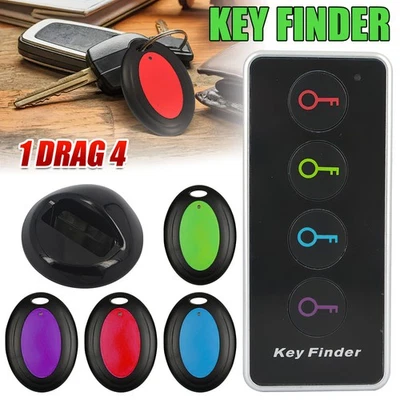 4 in1 Key Finder Remote for Wireless RF Item Locator Beep Tag Wallet Tracker Set - image 1 of 4
