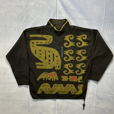 Suéter Tejido Estampado Gráfico Windstopper Estampado Grande Esquí Ober Meyer De Colección Talla M Foto 1 de 4