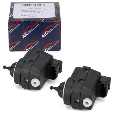 2x AIC Stellelement Leuchtweitenregulierung für RENAULT CLIO 1 2 MEGANE 1 TWINGO - Bild 1 von 2