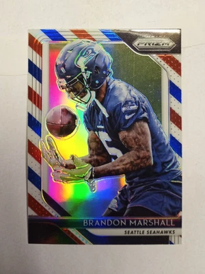 2018 Panini Prizm - Brandon Marshall - Red White & Blue Prizm- EXCELLENT  - Image 1 of 2