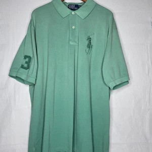 Polo Ralph Lauren Para Hombres Verde Big Pony Número 3 Polo Talla XXLT - Imagen 1 de 7