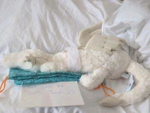 Brand New With Tags! 100% Genuine Jellycat Large Snow Dragon with dustbag - Picture 1 of 5