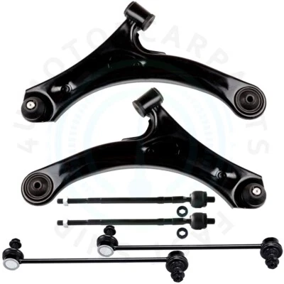 Fits 2004-2006 2007 Suzuki Aerio 6x Front Lower Control Arm+Ball Joint Tie Rods - Изображение 1 из 4