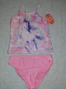 New Wonder Nation Girls Size 10/12 Unicorn Tankini Swimsuit (Eb5C) - Picture 1 of 2