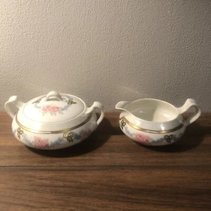 Haviland france Sugar and cream bowl sign and date Emma Gardner Lustreware - Picture 1 of 17