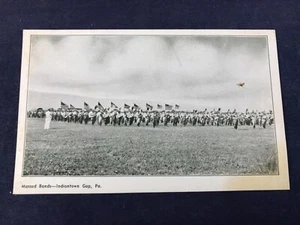 TARJETA POSTAL MILITAR VINTAGE W3-60 - BANDAS MASIVAS - INDIANTOWN GAP, PA - Imagen 1 de 4