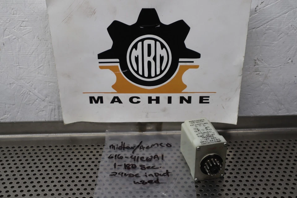 Midtex/Aemco 616-41COA1 1-180 seg. Relé de funcionamiento de retardo de tiempo de 24 VCC usado garantía Foto 1 de 4