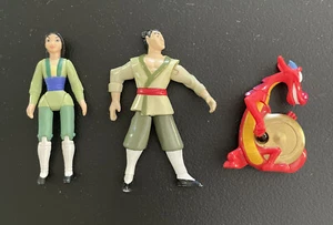 1998 Mulan - McDonalds Happy Meal Toys Mulan, Mushu and Li Shang - Imagen 1 de 9