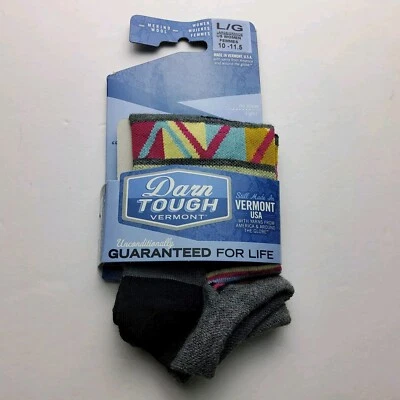 Darn Tough Women's Wool Blend 6002 No Show Light Socks Size L 10-11.5 - Image 1 of 3
