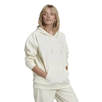 Moletom com capuz feminino Adidas veludo veludo, opções de cores - Imagem 1 de 3