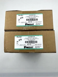Panduit CAT5e Network Jack Moduł Gigabit Biały CJ5E88TGIW PUDEŁKO 50. - Zdjęcie 1 z 9