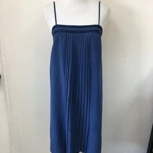 See by Chloe Navy Blue Silk Slip Dress Size 4 - Picture 1 of 11