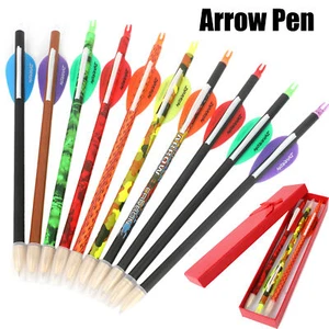Archery Arrow Black Pen Carbon Penholder Gift Practice Writing Collectible - Picture 1 of 31