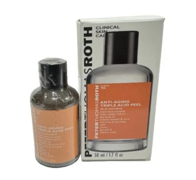 Peter Thomas Roth Exfoliante Triple Ácido Antienvejecimiento 1.7oz 50ml Nuevo En Caja Sellada. Foto 1 de 4