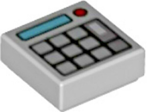 LEGO neuf carrelage gris clair 1x1 calculatrice bouton clavier/motif écran D686