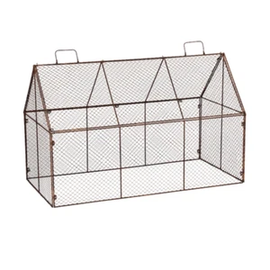 MARTHA'S VINEYARD Rustic Wire Garden Bed Cloche - Picture 1 of 2