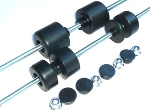 ZERO DSR 2014-2021 CRASH MUSHROOMS FRONT + REAR AXLE SLIDERS PUCKS KNOBS BOBBINS - Picture 1 of 12