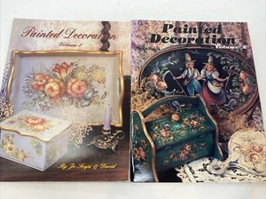 PAINTED DECORATION VOLUME 1 2 JO SONJA & DAVID Decorative Painting Book Signed - Picture 1 of 3