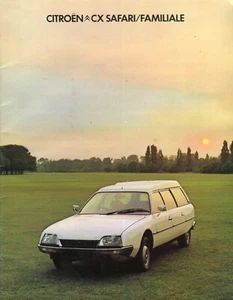 Citroen CX Safari/Familiale UK market 1977 full colour sales brochure - Picture 1 of 1