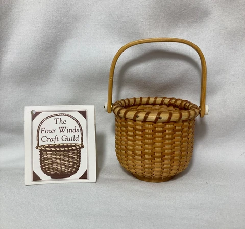 NANTUCKET ONE EGG BASKET SIGNED BY ARTIST ETHEL C DUNHAM 1996 Cover