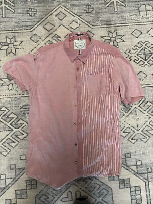 NATIVE CODE The Impeccable Fit Button Down Pink Striped Shirt Men's Size XL - Image 1 of 2