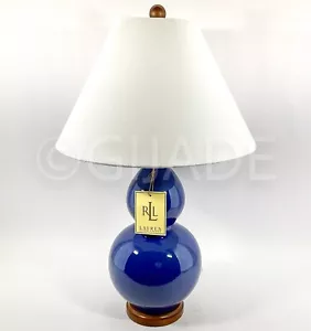 Ralph Lauren 26" Large Table Lamp Porcelain Blue Large With Shade New - Picture 1 of 9