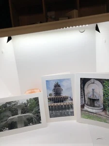 Set Of 3 Photo Blank Cards And Envelopes - Water Features Of The South - Picture 1 of 4
