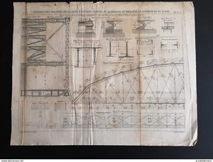 ANNALES PONT et CHAUSSEES (Allemagne) Construction de pont métalliques à poutres - Imagen 1 de 4