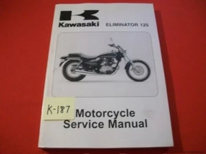 KAWASAKI ELIMINATOR 125 MANUAL DE SERVICIO DE MOTOCICLETA DE FÁBRICA #99924-1332-01 '98-04 - Imagen 1 de 4