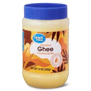Great Value Grassfed Ghee Clarified Butter Jar, 13oz Full - Picture 1 of 5