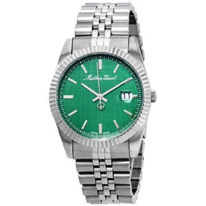 Mathey-Tissot Mathey III Quartz Green Dial Men's Watch H810AV - Picture 1 of 3