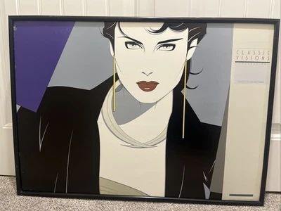RARO Patrick Nagel Classic Visions Estampa "Michelle" - Mirage Edições 1982 - Imagem 1 de 4