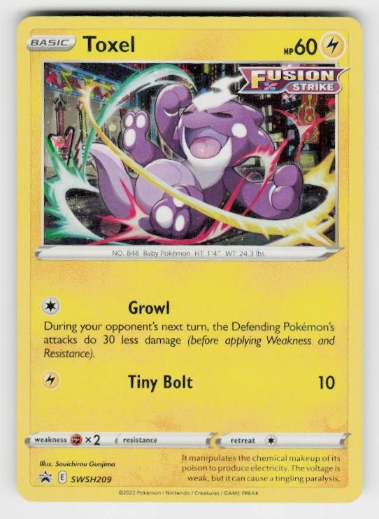 SWSH: Sword & Shield Promo Cards #SWSH209 Toxel - Image 1 of 2