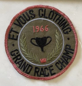 1966 Grand Prix Formula One Et Vous Clothing 1966 Grand Race Champ Patch - Picture 1 of 3